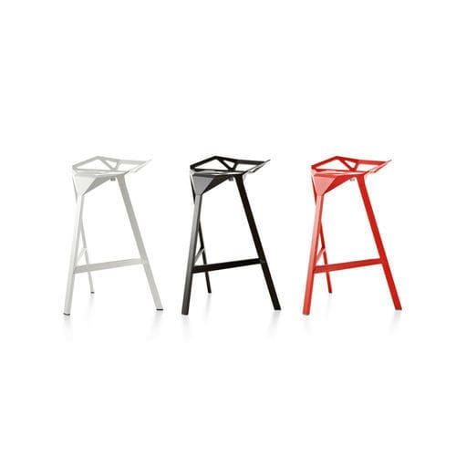Табурет для учреждений здравоохранения - One - Herman Miller - штабелируемый / черный / красный