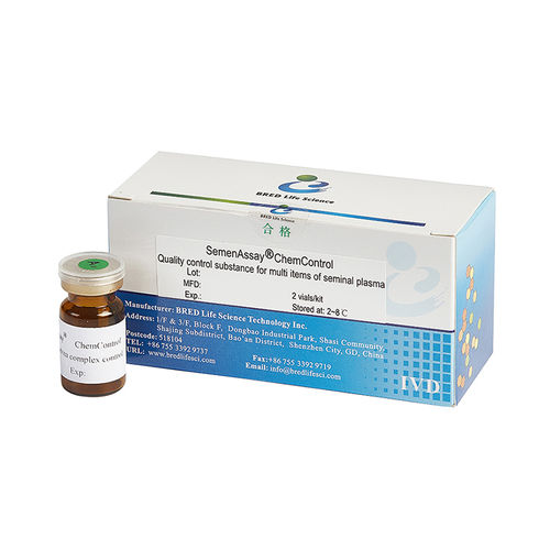 Набор для теста для контроля качества - SemenAssay® ChemControl - Bred Life Science Technology Inc . - фруктозы / плазменный / сперма