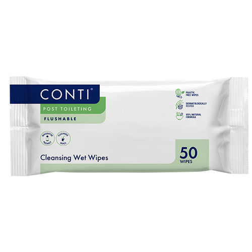 Очищающие салфетки для гигиены тела - CWF050LN - Vernacare - 50 штук
