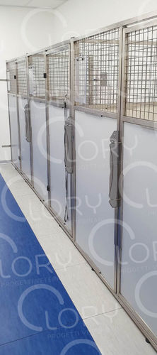 Модульная ветеринарная клетка - BOX001 series - Lory Progetti Veterinari srl - из нержавеющей стали