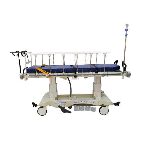 Транспортная тележка-каталка - BD111BD Plus Powered - Rooe Medical - электрическая / складная / с регулируемой высотой