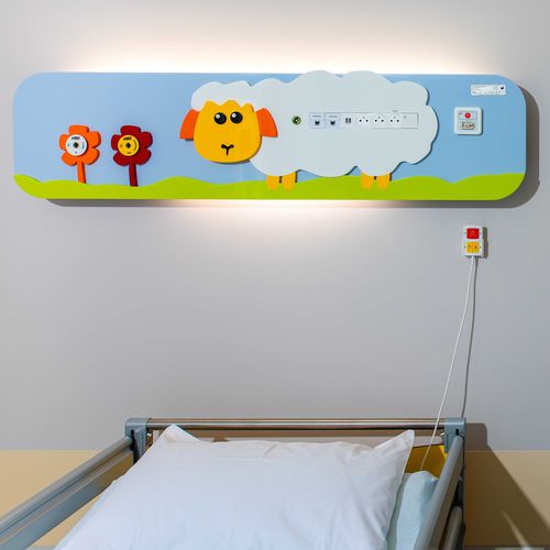 Настенная панель для внутренних коммуникаций - MERYfun - INMED S.A. - горизонтальная / педиатрическая / для больничной палаты