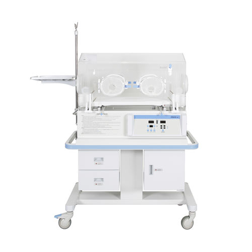 Неонатальный инкубатор на роликах - Infantia NB1 - DRE Veterinary - с 4 операционными окнами