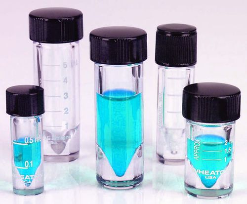 Колба для лабораторий - NextGen™ V Vials® - SciLabware Limited - из боросиликатного стекла