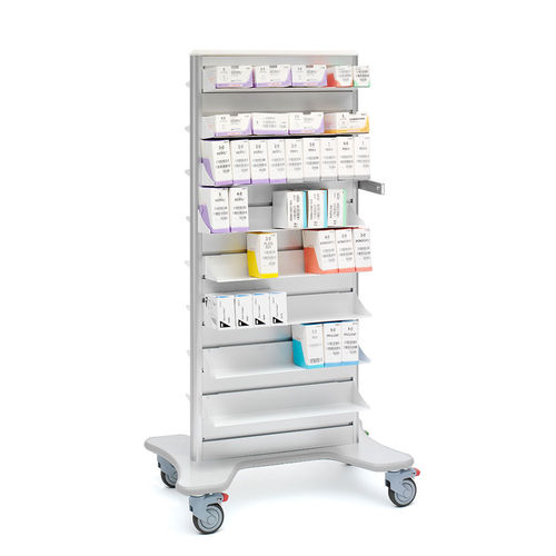 Тележка для наложения швов - S32OSC - Solaire Medical - для хранения / с полкой / с открытой структурой