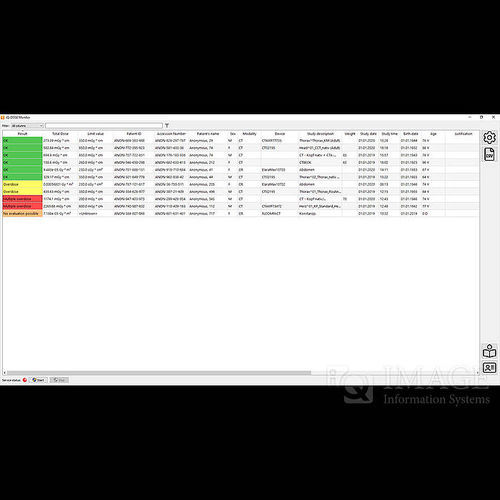 Программное обеспечение для контроля дозы радиации - iQ-DOSE - IMAGE Information Systems - для оценки / для медицинских снимков / для планшетного ПК