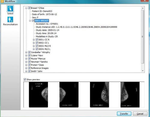 Медицинское программное обеспечение - DICOMReader - IMAGE Information Systems - DICOM-файла / для визуализации / для передачи медицинских снимков