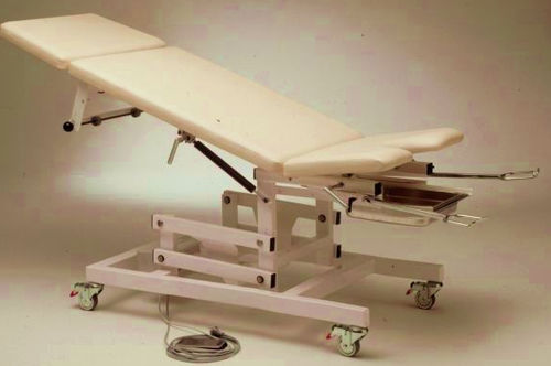 Гинекологический диагностический стол - Medico T14P - Fysiotech - пневматический / с регулируемой высотой / 3 секции