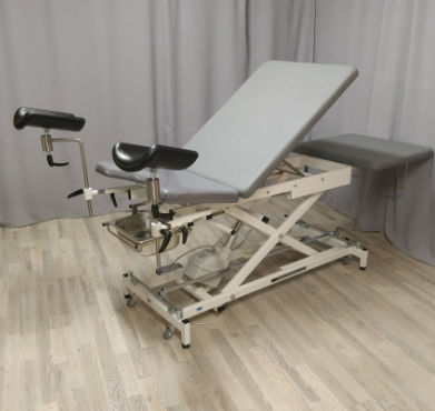 Гинекологический диагностический стол - GYNE UNIVERSAL X1 - Fysiotech - пневматический / с регулируемой высотой / 3 секции