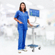 компьютерная тумба для планшетного ПК / для панели ПК / point-of-care / с регулируемой высотой