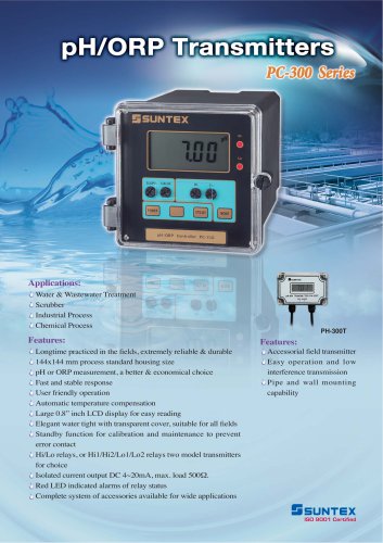 PC-320 pH/ORP Transmitter (4 Relays)