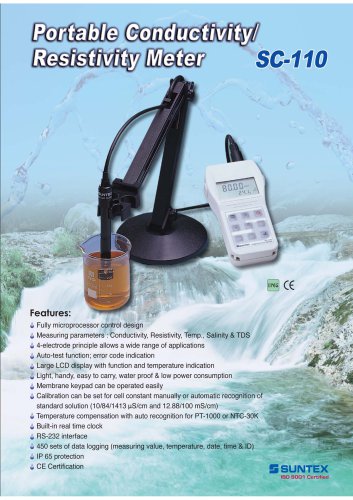 SC-110 Portable Conductivity / Resistivity Meter