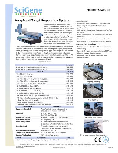 ArrayPrep® Target PreparaƟon System