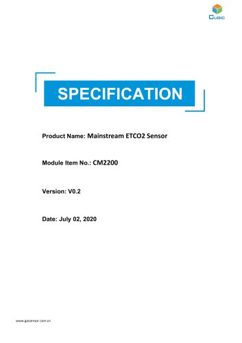 Mainstream ETCO2 Sensor Module CM2200 technical specification