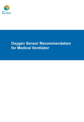 oxygen sensor recommendation for medical ventilator