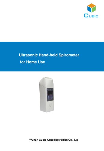 Ultrasonic Hand-held Spirometer for Home Use