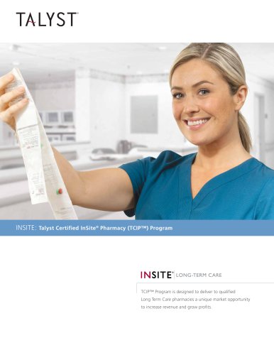 Talyst Certified InSite® Pharmacy (TCIP™) Program