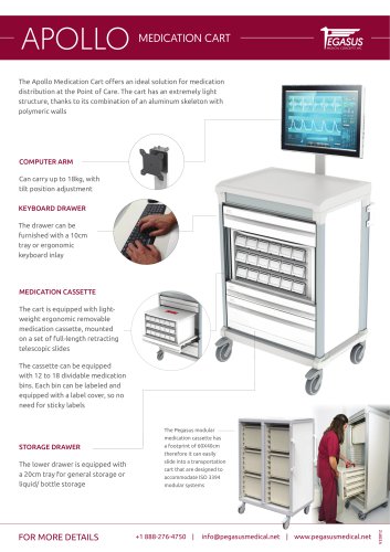 Apollo - Computer Trolley For Medication Distribution