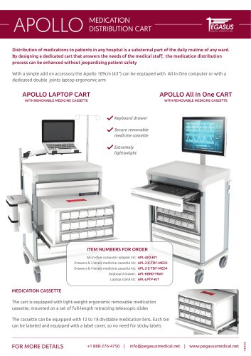 Apollo medication distribution cart