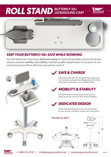 Portable Ultrasound Roll Stands - BUTTERFLY iQ+