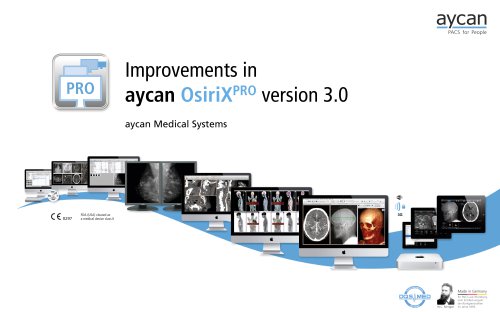 Improvements in aycan OsiriXPRO Version 3.0