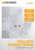Trifold Flyer Tubes with Internal Thread - Non-coded and Alphanumeric Coded