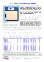 ECO range Fluid Warming Cabinets