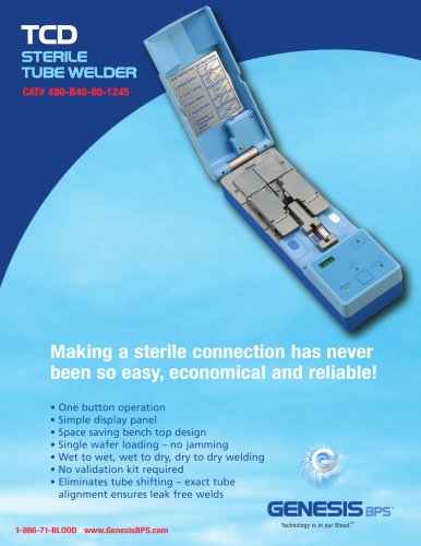 TCD STERILE TUBE WELDER