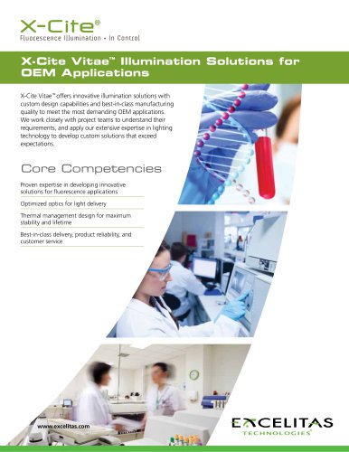 X-Cite Vitae&trade; Illumination Solutions for OEM Applications