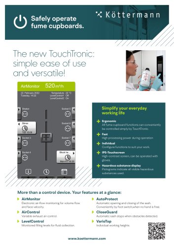 The new TouchTronic: simple ease of use and versatile!