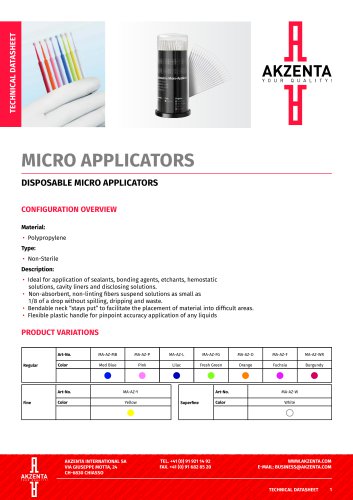 MICRO APPLICATORS