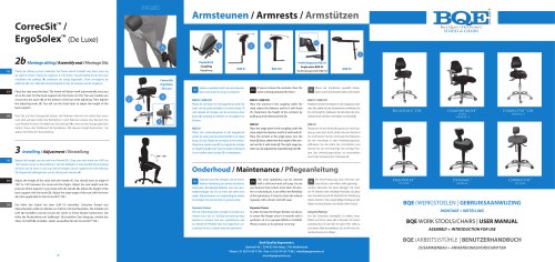 BQE Back Quality ERGONOMICS STOOL & CHAIRS