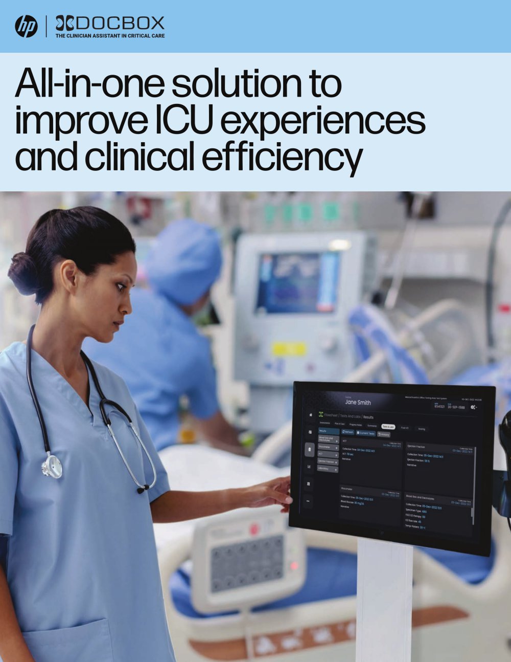 All-in-one solution to improve ICU experiences and clinical efficiency - Hewlett-Packard