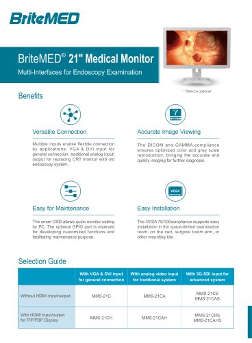 BriteMED Endoscopy Display MMS-21CAHS