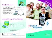 On Call® Advanced Blood Glucose Monitoring System - For professional, and self testing use.