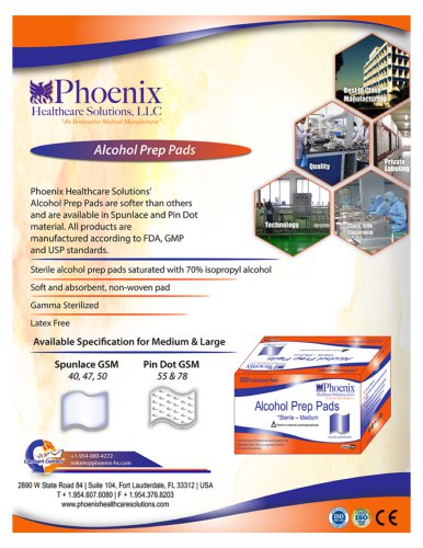 Sterile Alcohol Prep Pads