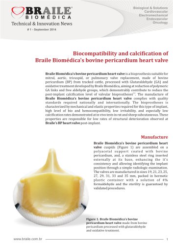 bovine pericardium heart valve