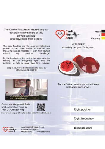 CFA Flyer - CPR-helper especially designed for laymen