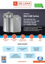 De Lama: DLV-CAB Series - Compact saturated steam sterilizer with vertical loading