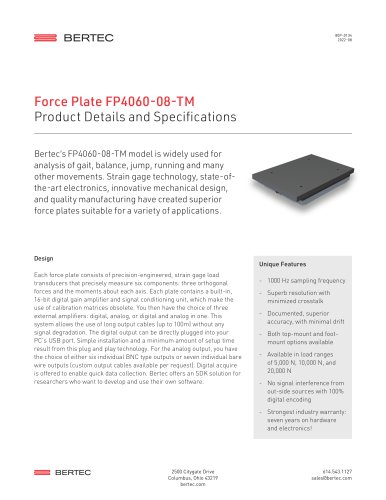 Force Plate FP4060-08-TM