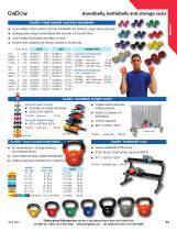 dumbbells, kettlebells and storage racks