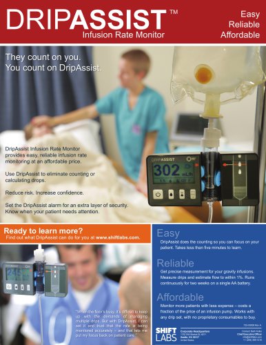 DRIPASSISTTM Infusion Rate Monitor