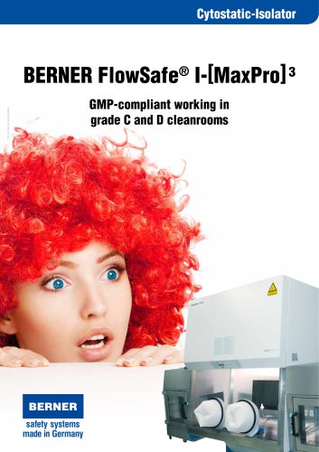 BERNER Cytostatic Glovebox Isolator