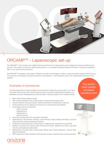 ORCAMPTM - Laparoscopic set-up