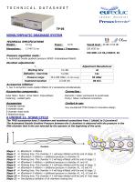 Technical datasheet TP05 pressotherapy