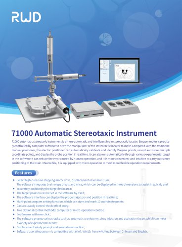 RWD 71000 Automated Stereotaxic Instruments