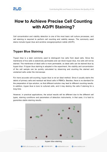 RWD How to Achieve Precise Cell Counting with AOPI Staining