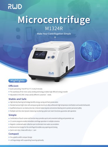 RWD M1324R Refrigerated Microcentrifuge