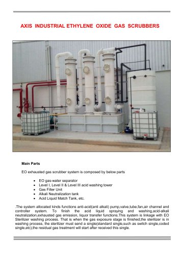 AXIS INDUSTRIAL ETHYLENE OXIDE GAS SCRUBBERS