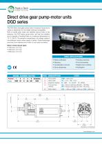 Gear Pump-Motor Unit DGD series